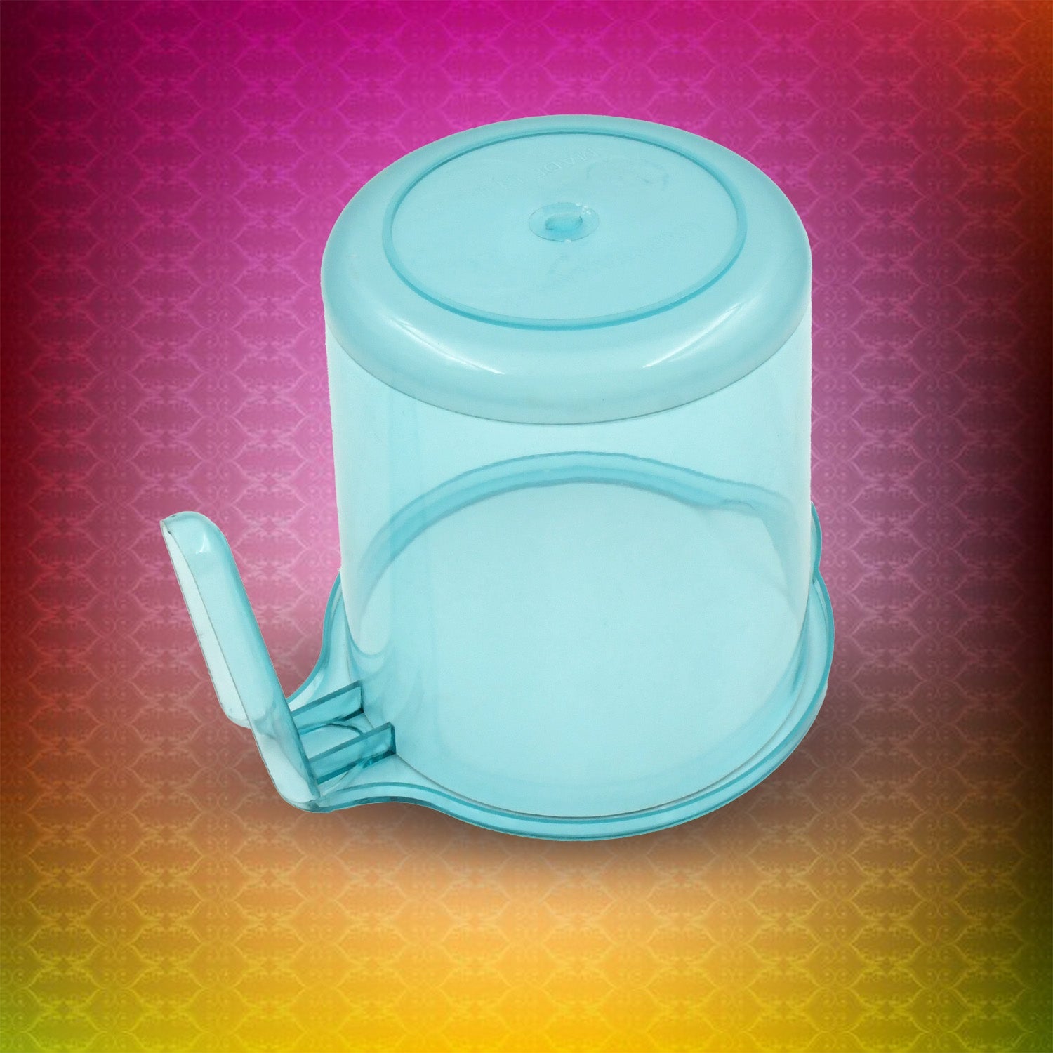 Bathroom storage mug with colorful design Bathroom storage mug with colorful design